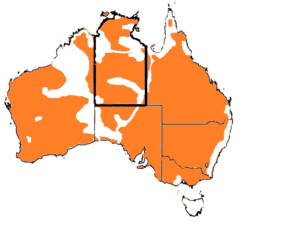 Distribution map Emu