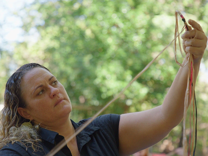 Weaving workshop instructor