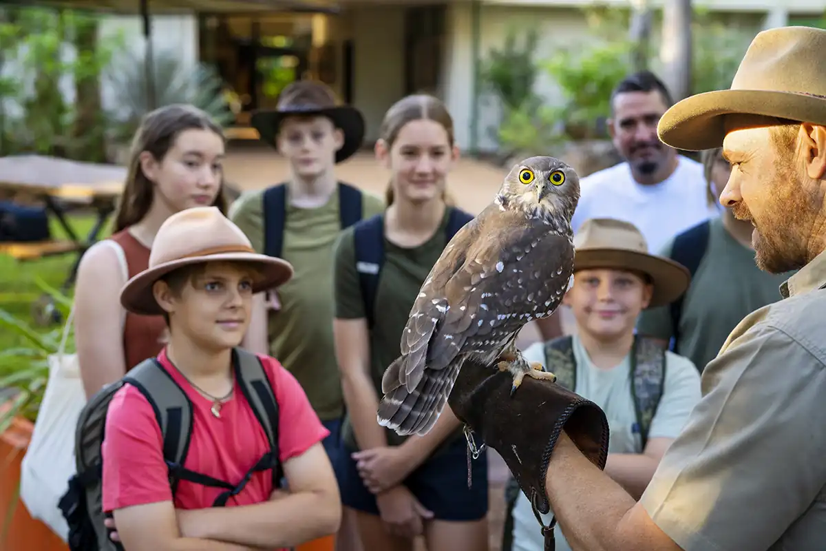 keeper with Rufus owl